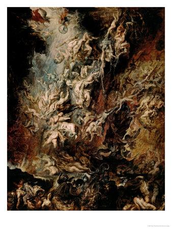 Peter Paul Rubens 1604 - Art Print Painting Poster The Fall of Phaeton